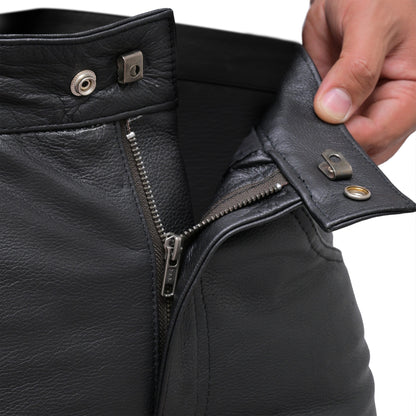 Leather Pants for Mens Jeans Style with 5 Pockets