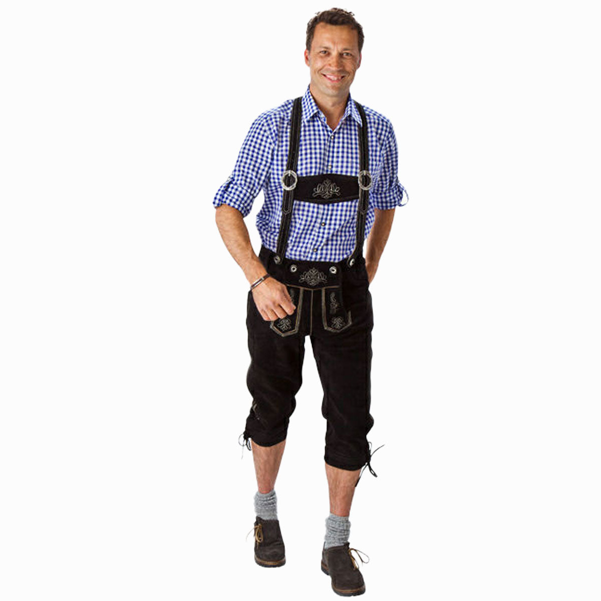 LEDERHOSEN MEN KNEEBOUND BLACK