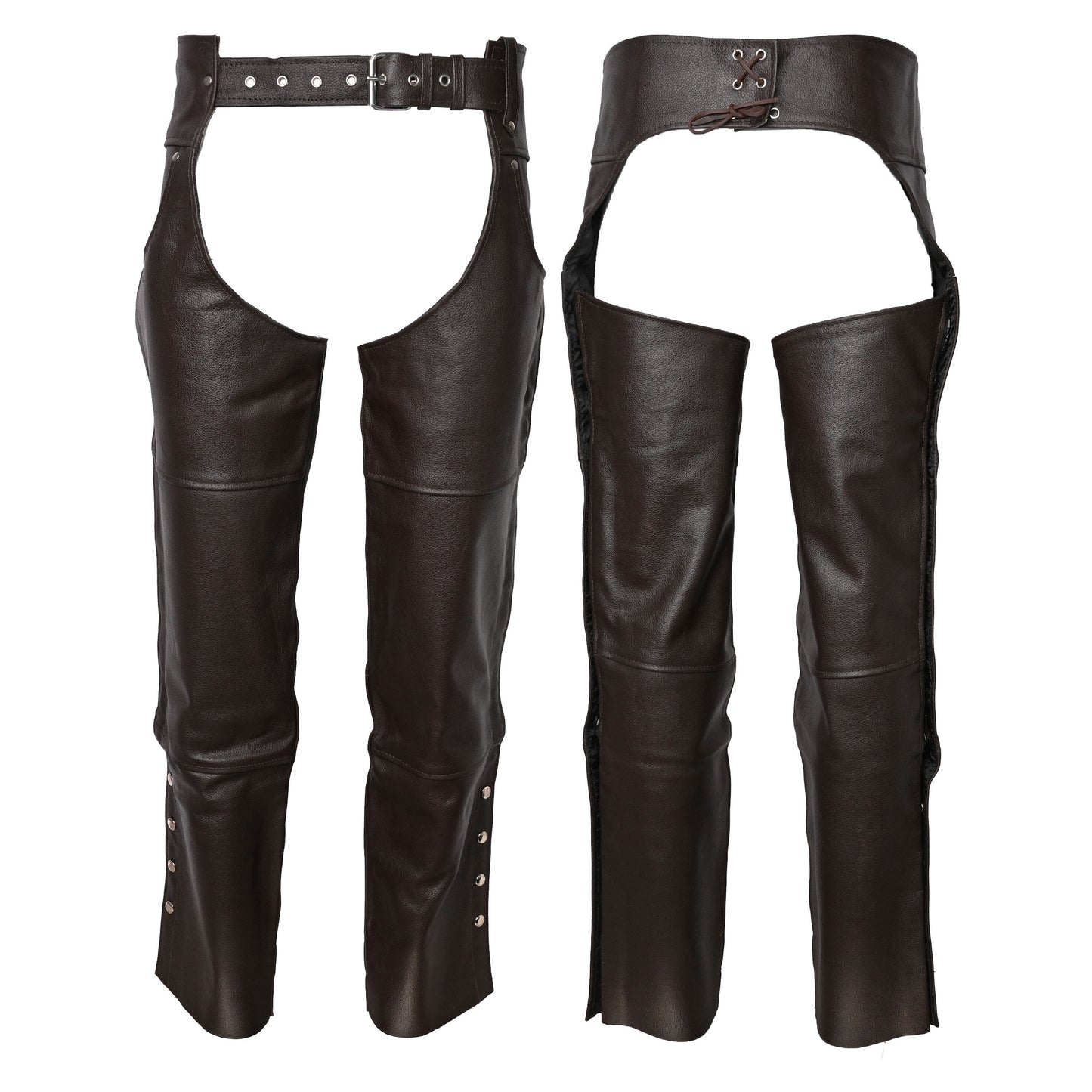 Motorcycle Chaps for Men & Women - Brown