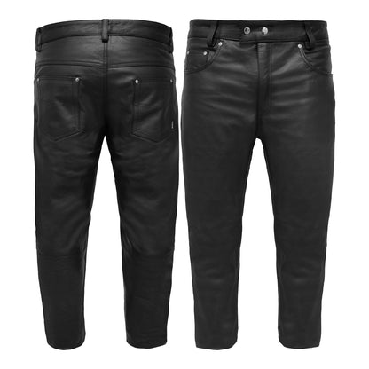 Leather Pants for Mens Jeans Style with 5 Pockets