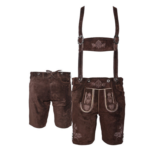 LEDERHOSEN MEN SHORT - BROWN
