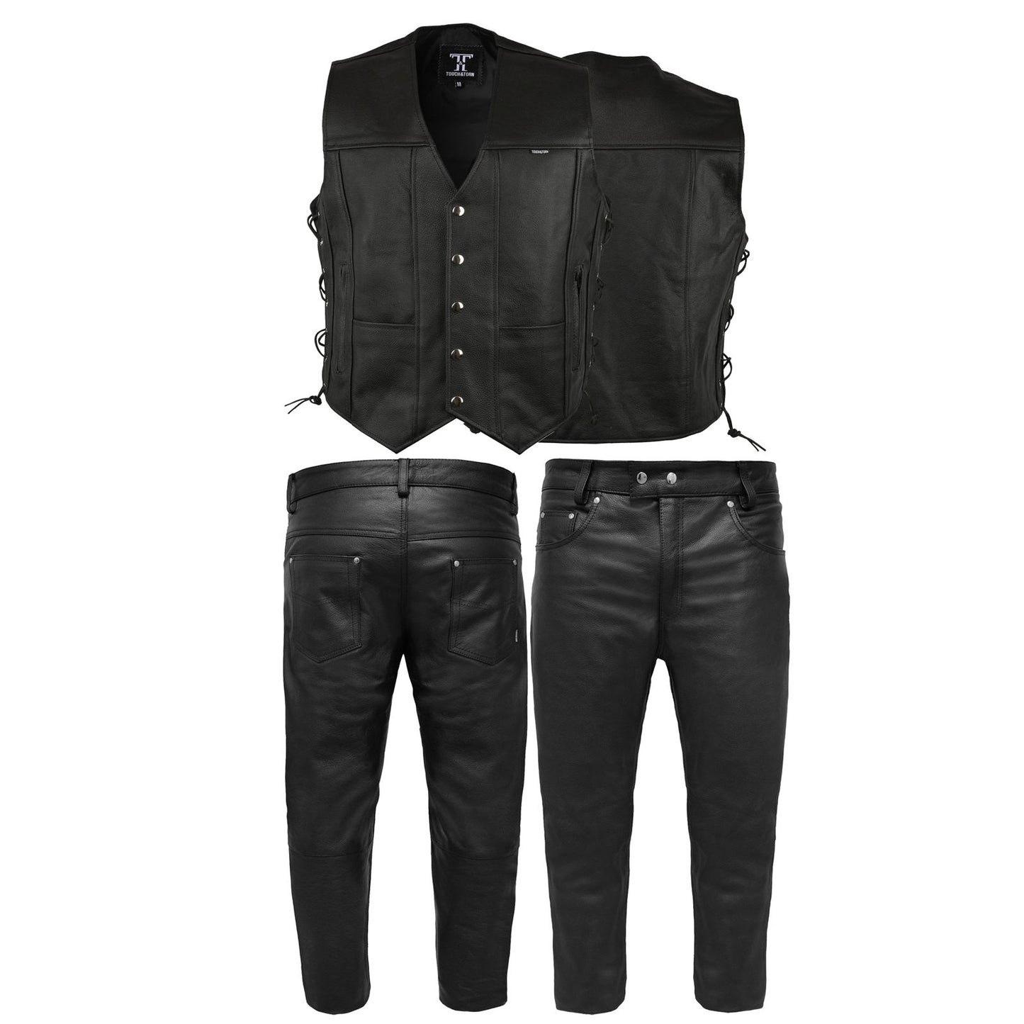 Set of Vest & Pant in Black