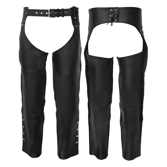 Motorcycle Chaps for Men & Women - Black