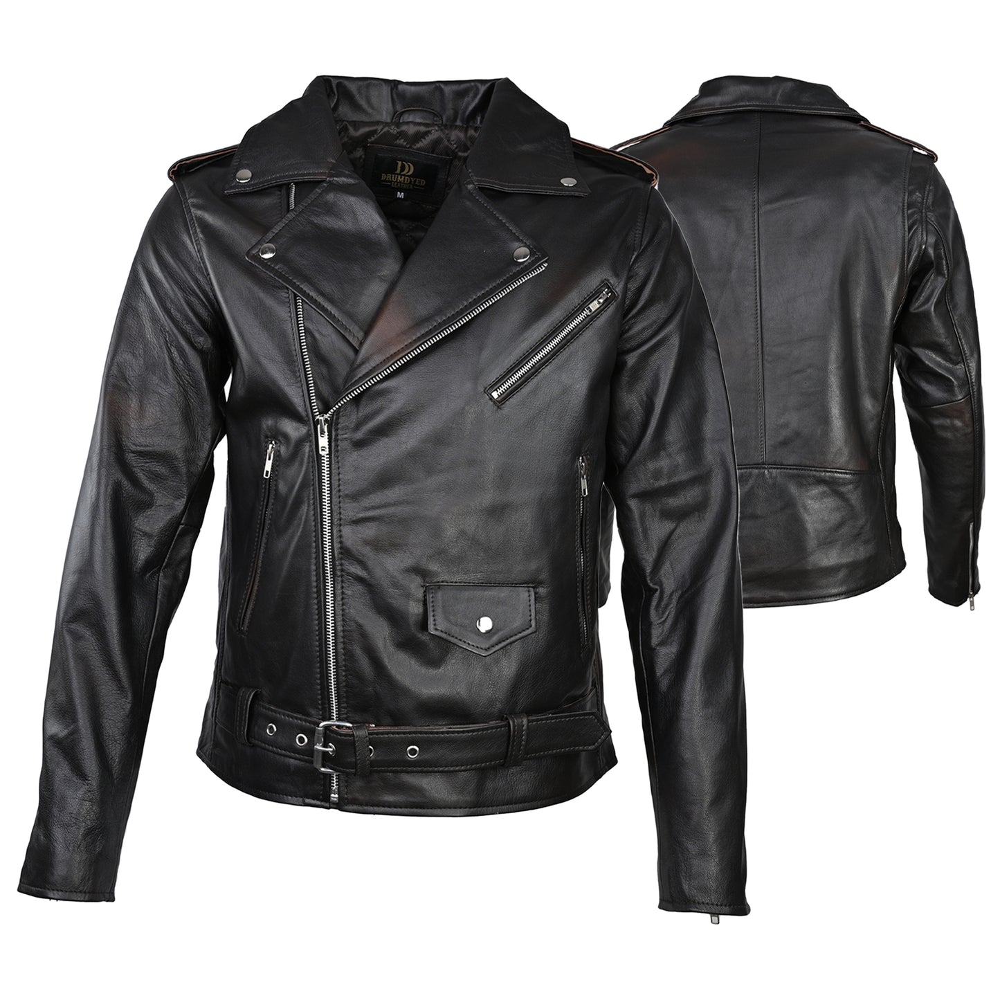 Motorcycle Leather Jackets Antique Brown