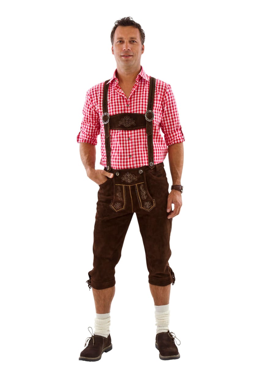 LEDERHOSEN MEN KNEEBOUND BROWN